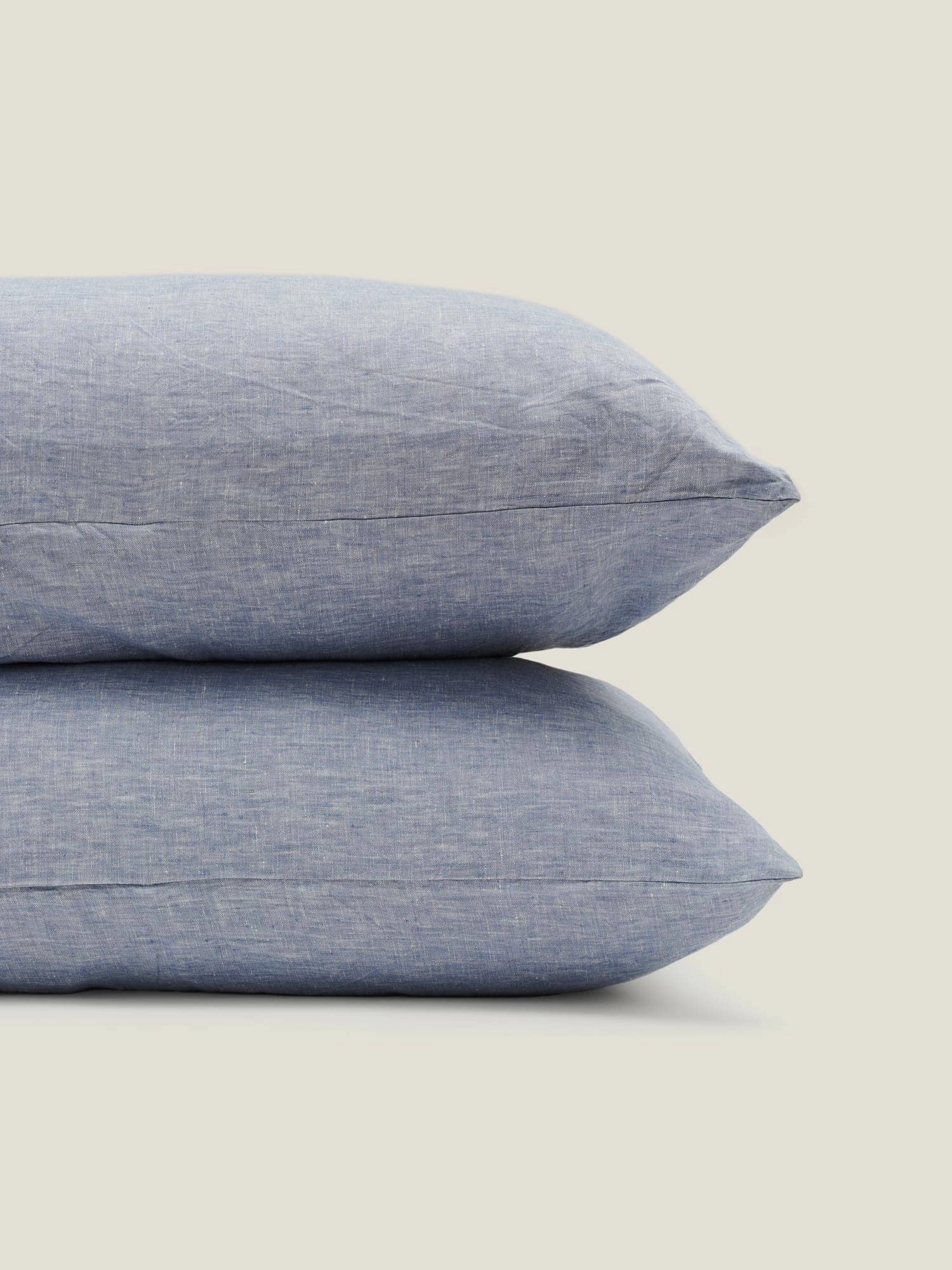 100% Linen Pillowcase Set (of two) in Ocean