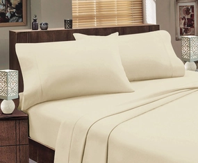 Abrazo Flannelette Ivory 175GSM Egyptian Cotton Sheet Set by Jenny Mclean