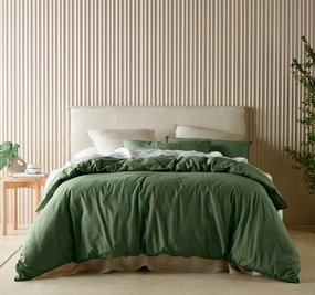 Acacia Quilt Cover Set Range Olive