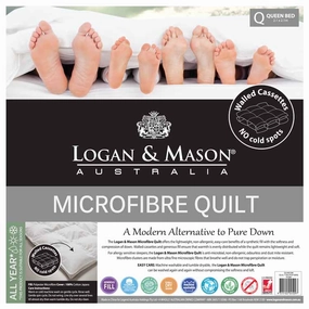 All Season Microfibre Quilt 350gsm By Logan and Mason