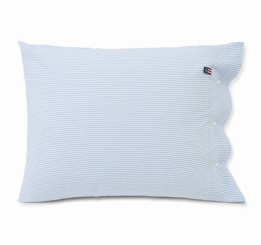 American Pin Point Oxford Quilt Cover Set Range Blue and White
