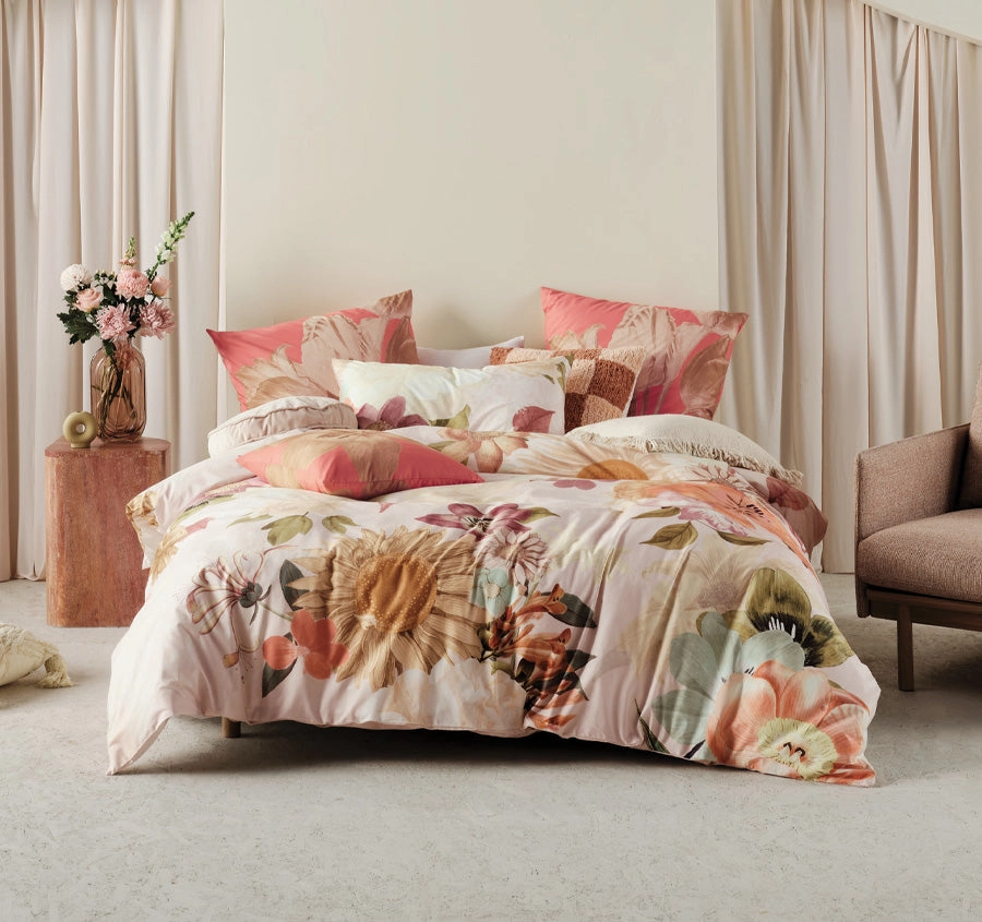 Amorina Quilt Cover Set Range Pink