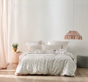 Annie Quilt Cover Set Range Blush