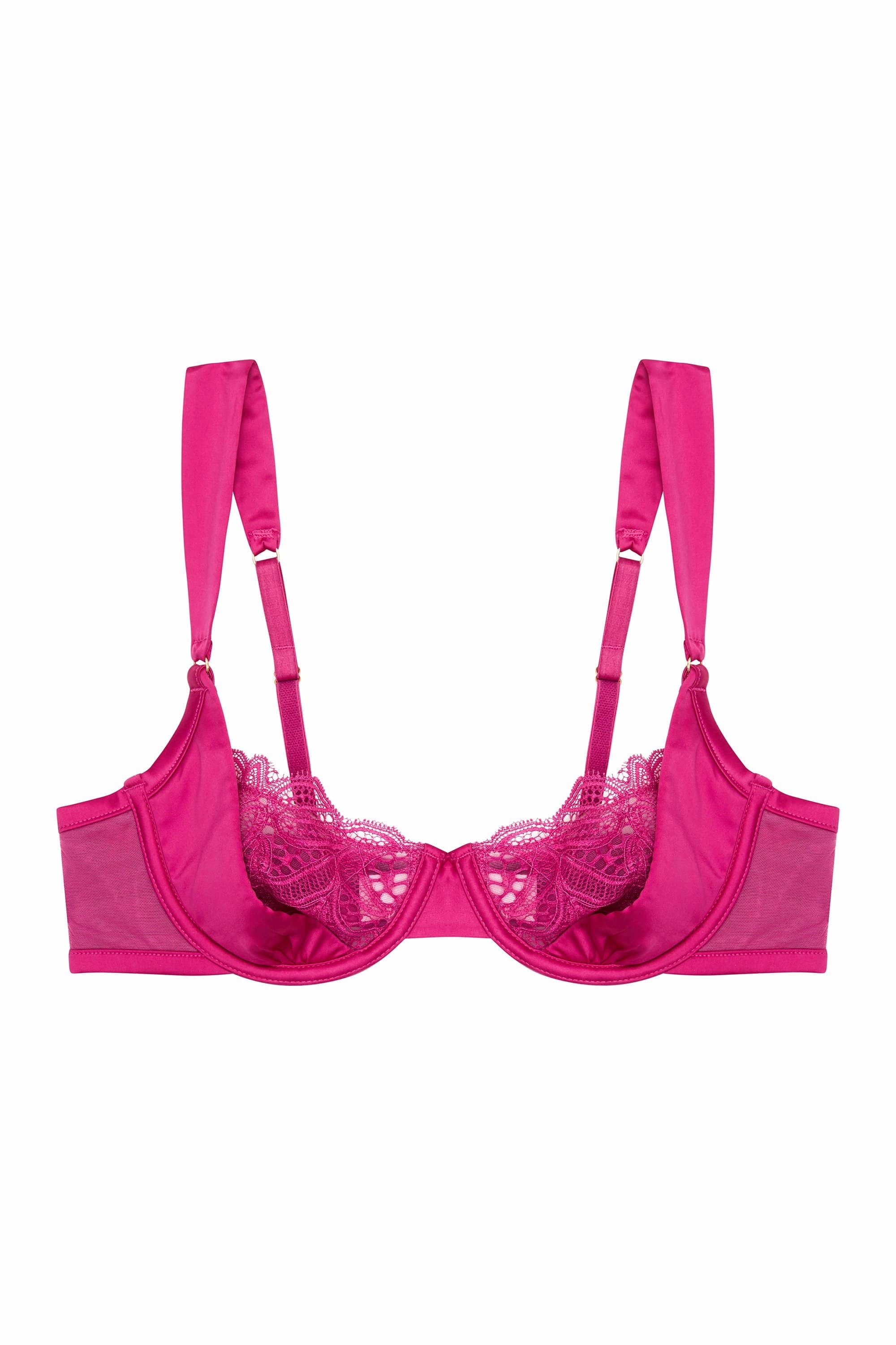 Arabella Satin Gathered Cup Bra