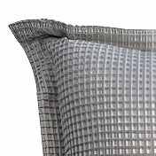 Ascot Linen Square Filled Cushion by Logan and Mason Platinum