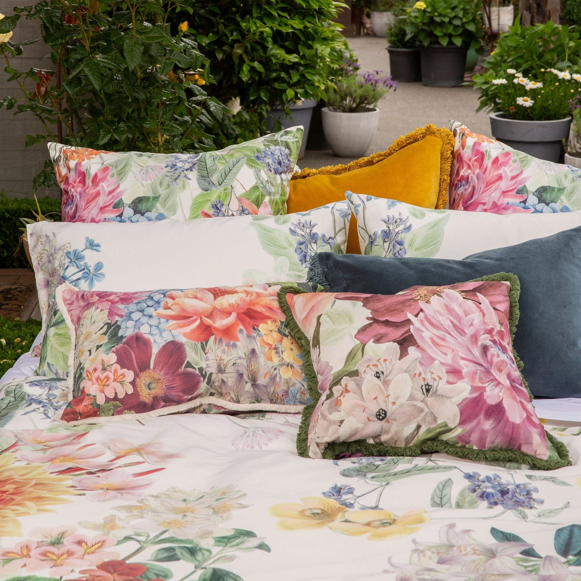 Ashanti Linen/Cotton Cushion 50 x50cm by MM Linen