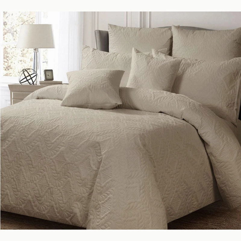 Ashton Latte Quilt Cover Set Quilt Cover Set by Georges Fine Linen