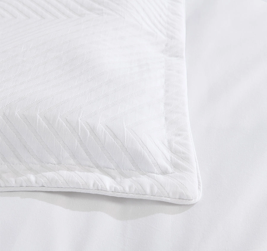 Atlantis Quilt Cover Set Range White