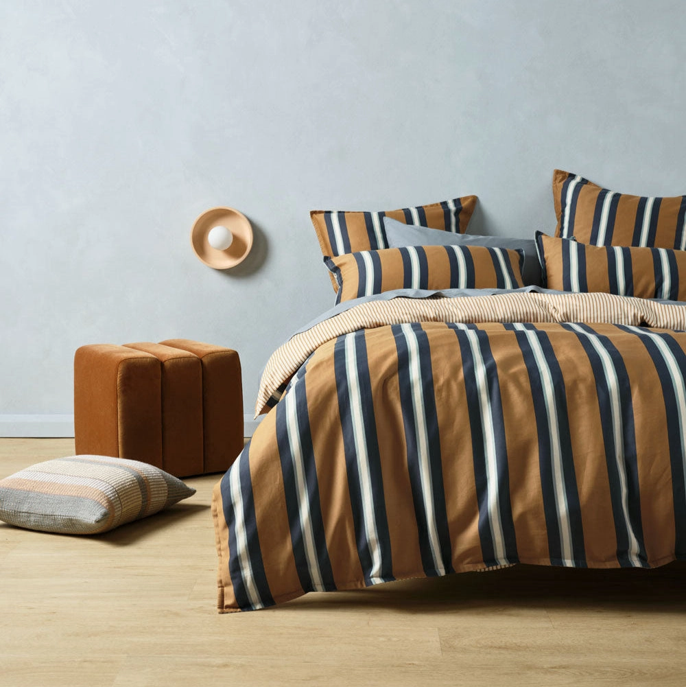 Beau Cinnamon European Pillowcase by Linen House