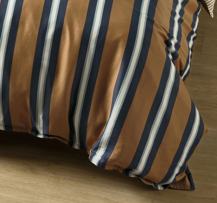 Beau Quilt Cover Set Range Cinnamon