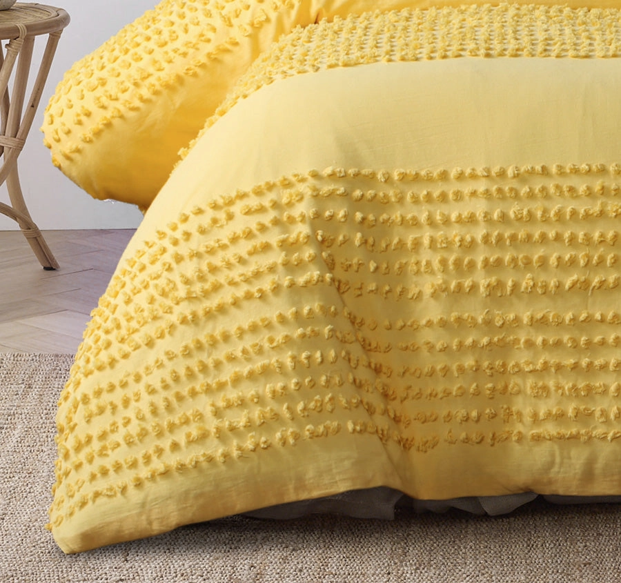 Betty Quilt Cover Set Range Banana Cream