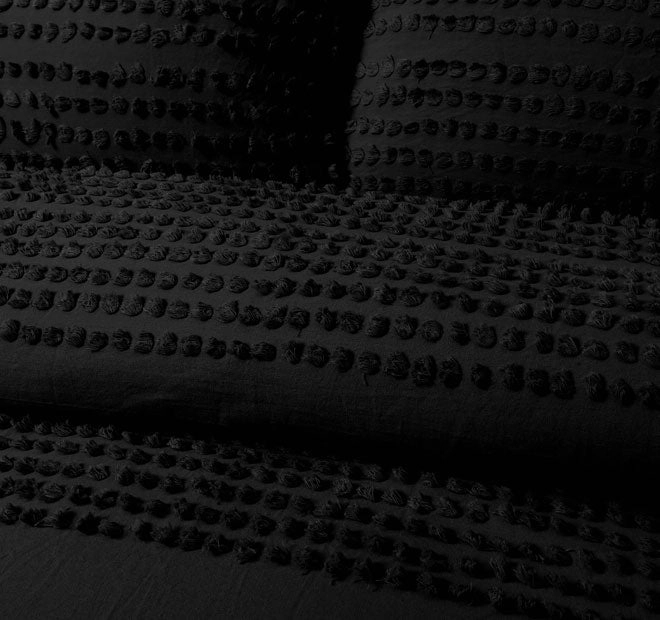 Betty Quilt Cover Set Range Black