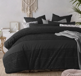 Betty Quilt Cover Set Range Black