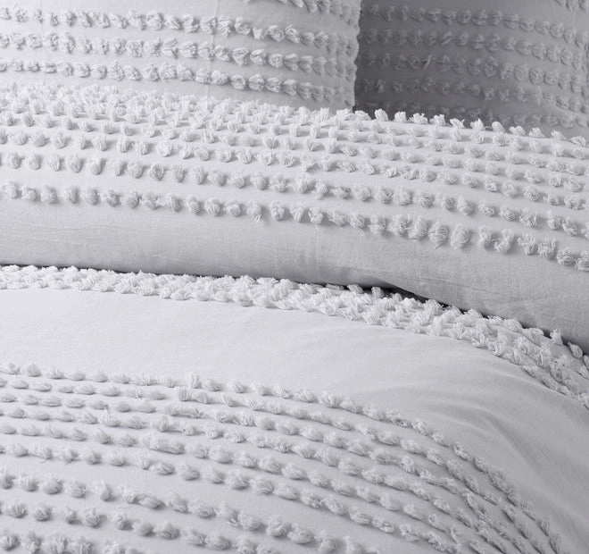 Betty Quilt Cover Set Range Silver