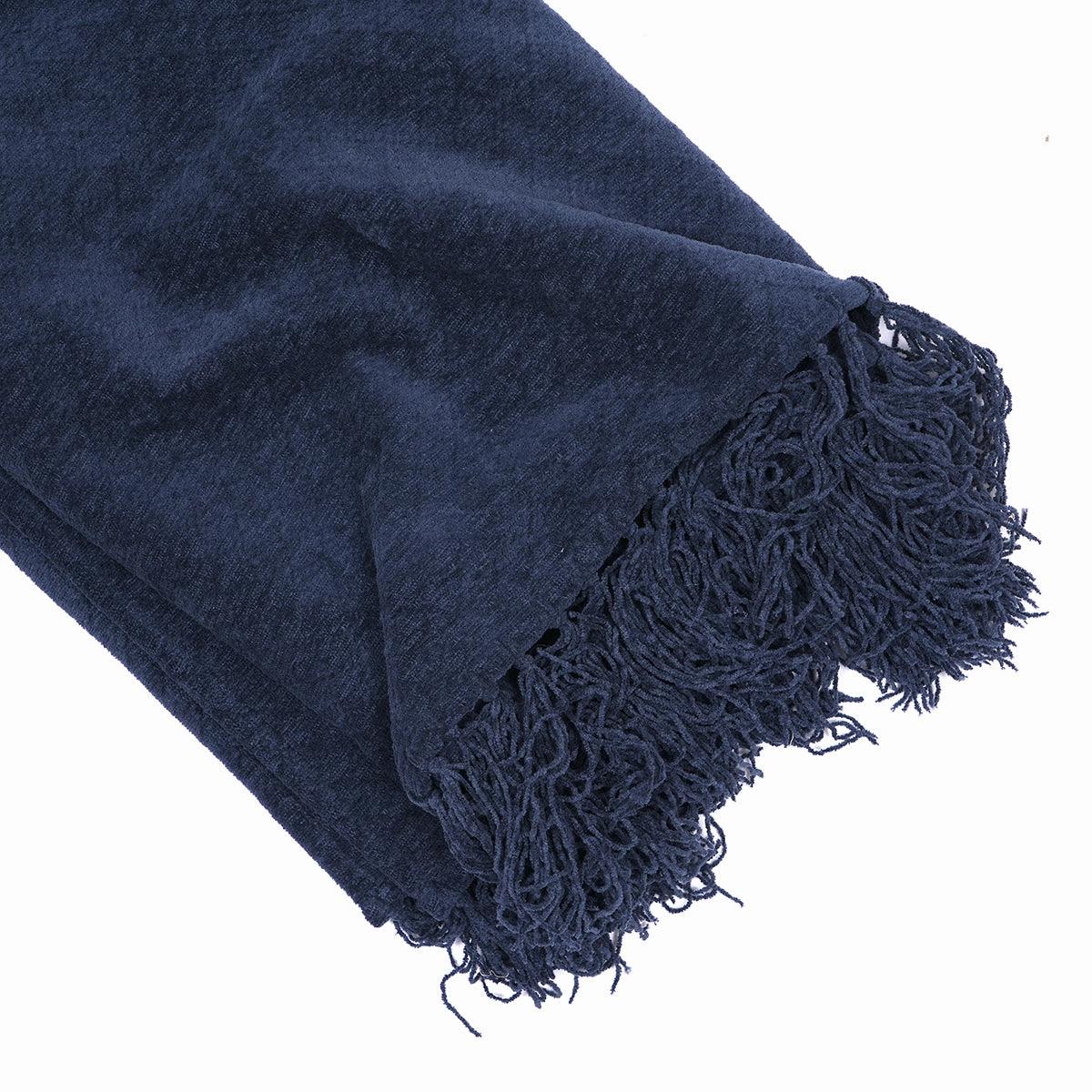 Blaize 100% Cotton Solid Weave Blue Throw/Sofa/Multi Cover/Single Bed Cover