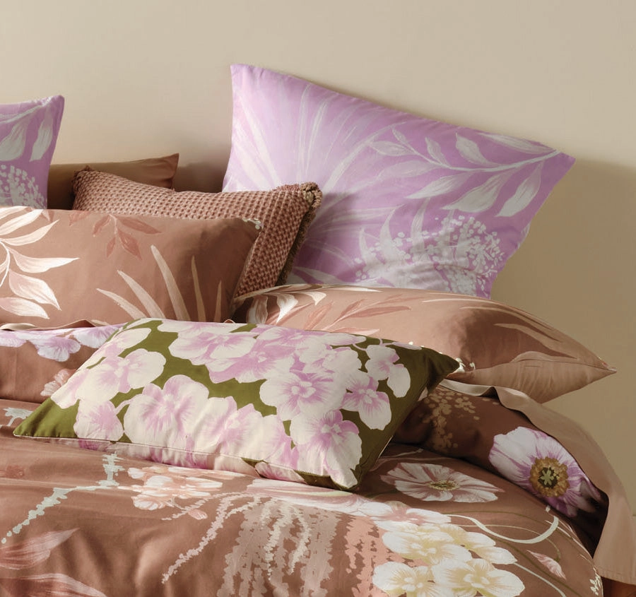 Bobbi Quilt Cover Set Range Clay