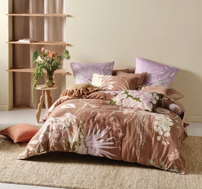 Bobbi Quilt Cover Set Range Clay