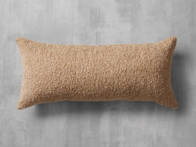 Boucle Lumbar Pillow Cover in Beige