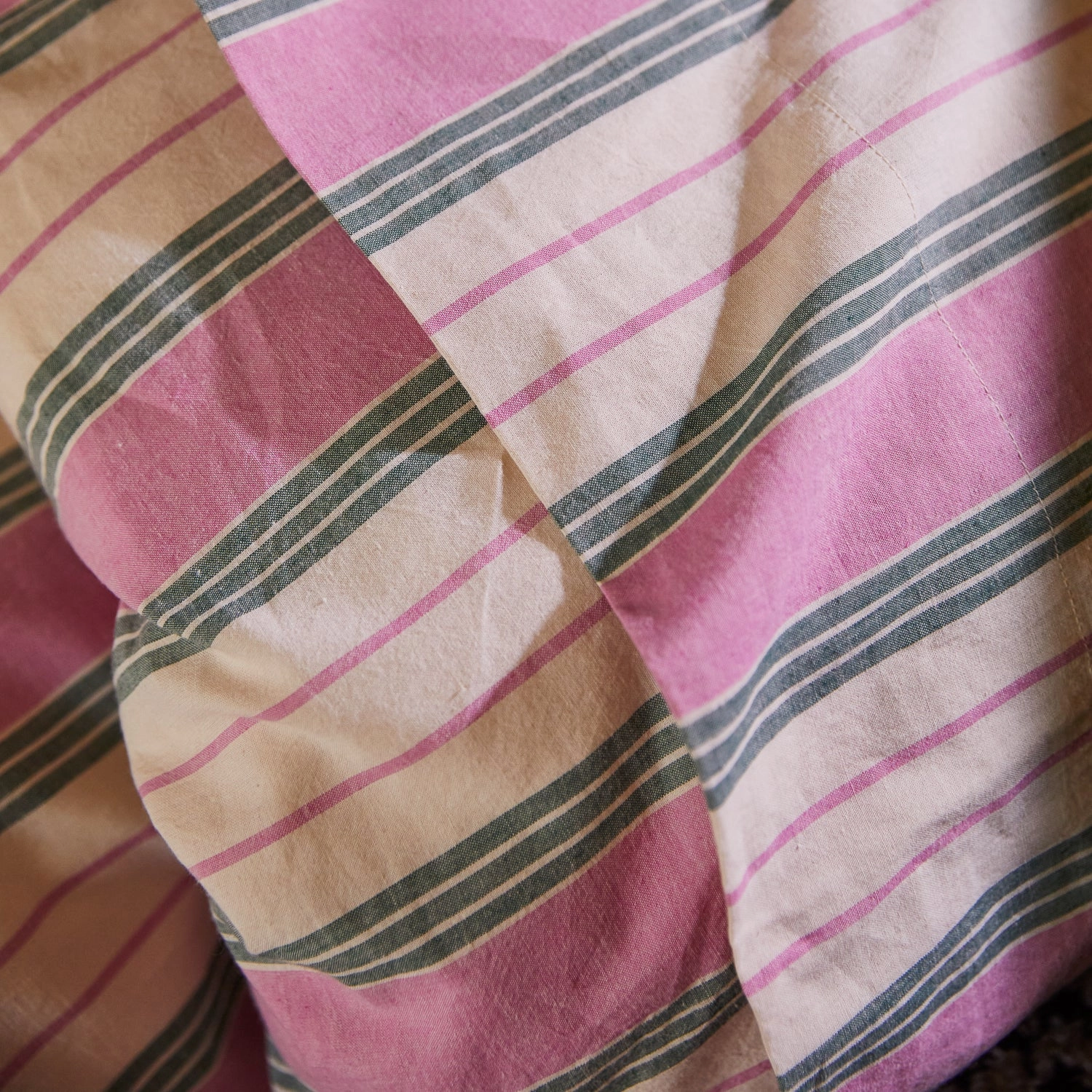 Brigitte Cotton Quilt Cover - Fuchsia