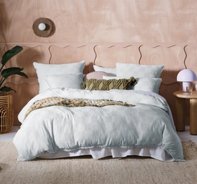 Capri Quilt Cover Set Range Set Sky