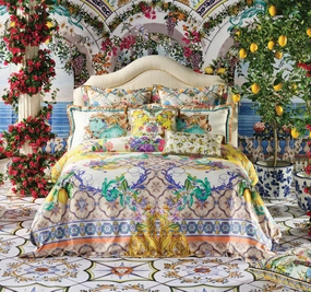 Caterina Quilt Cover Set Range Spritz Yellow