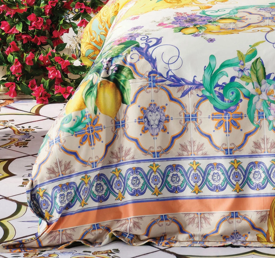 Caterina Quilt Cover Set Range Spritz Yellow