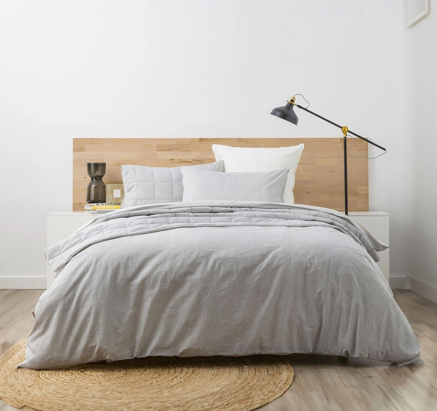 Chambray Paradis Quilt Cover Set Range Castlerock