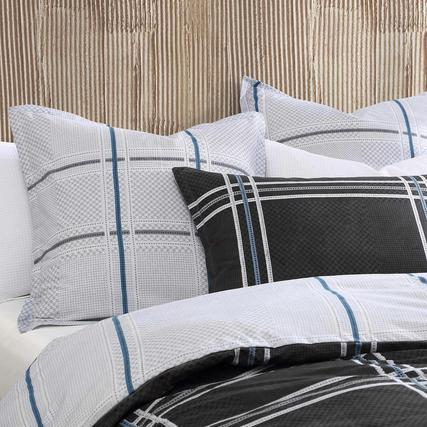 Charlie Black Quilt Cover Set by Logan & Mason