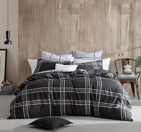 Charlie Quilt Cover Set Range Black