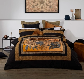 Cheetah Quilt Cover Set Range Black
