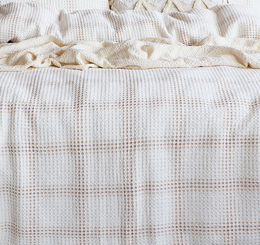 Cohen Quilt Cover Set Range Nude