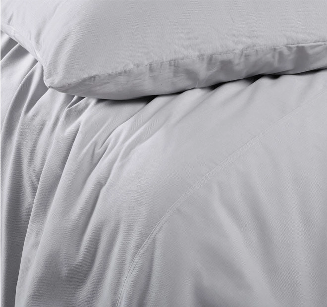 Corduroy Quilt Cover Set Range Dove Grey