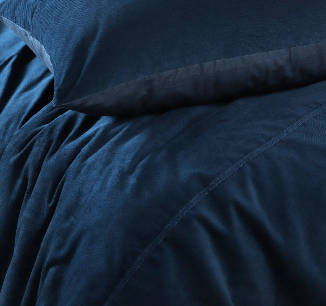 Corduroy Quilt Cover Set Range Riverland Blue