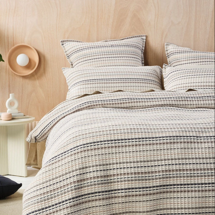 Dana Mushroom European Pillowcase by Linen House