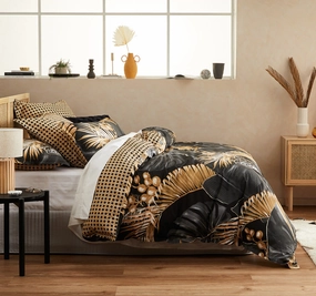 Danton Quilt Cover Set Range Black