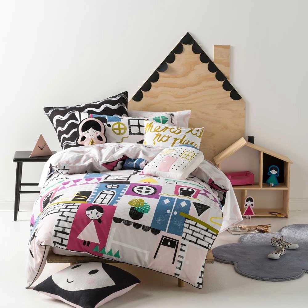 Dollhouse Quilt Cover Set by Hiccups