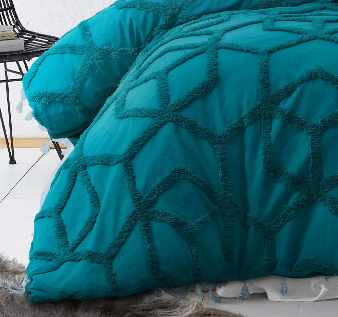 Dreamweaver Quilt Cover Set Range Teal