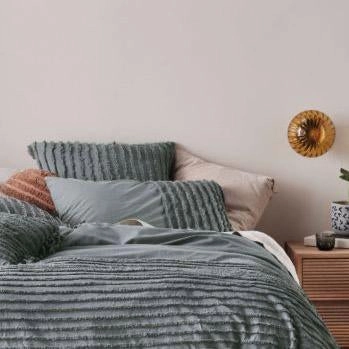 Dunaway Petrol Quilt Cover Set by Linen House