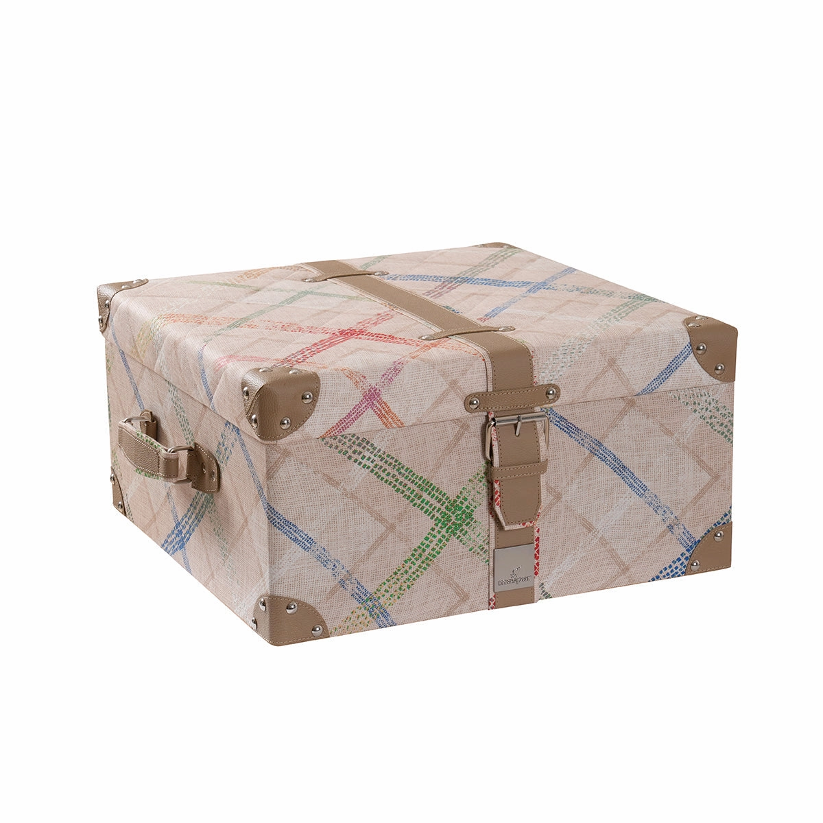 Eclectic Geo Rhombus Beige 8pcs Quilt/Quilted Bed Cover