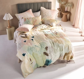 Elementary Quilt Cover Set Range Blush