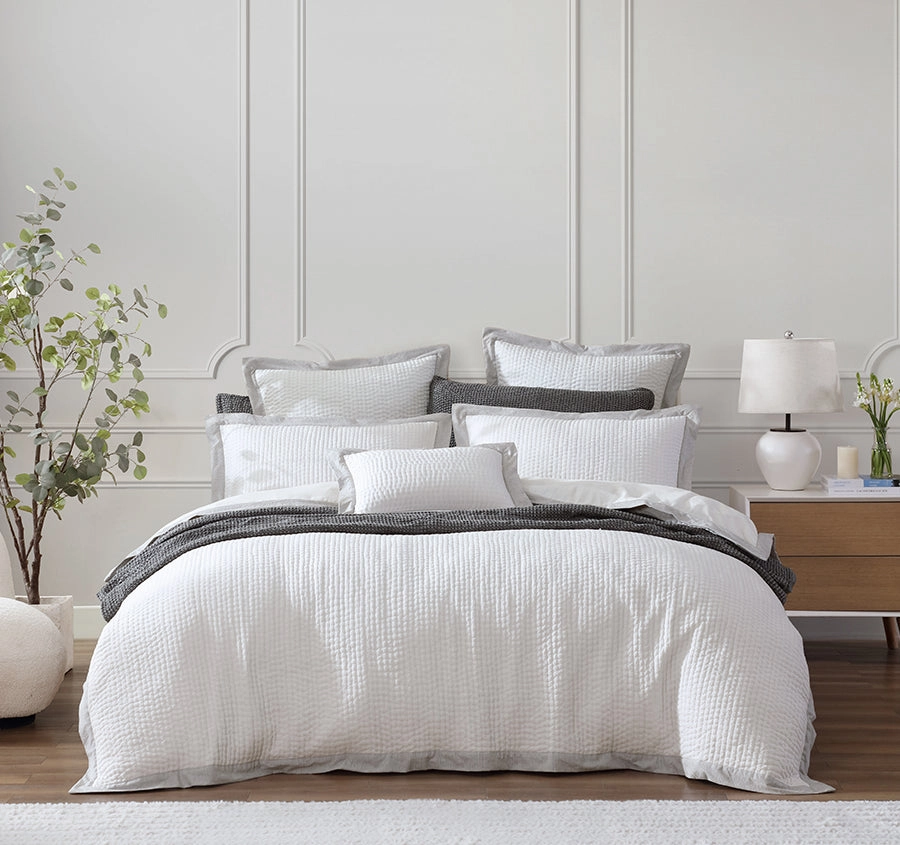 Felix Quilt Cover Set Range Charcoal