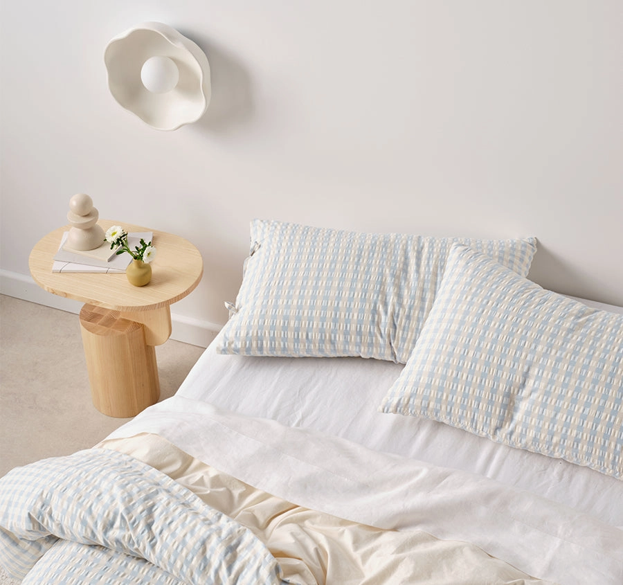 Ferrara Quilt Cover Set Range Cornflower