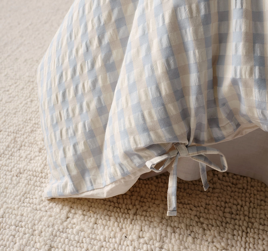 Ferrara Quilt Cover Set Range Cornflower
