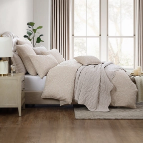 Fleur Sand Quilt Cover Set by Private Collection