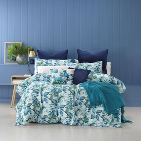 Flinders Blue Quilt Cover Set by Bianca