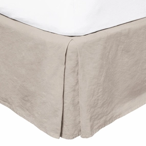French Flax Linen Valance Pebble by Bambury