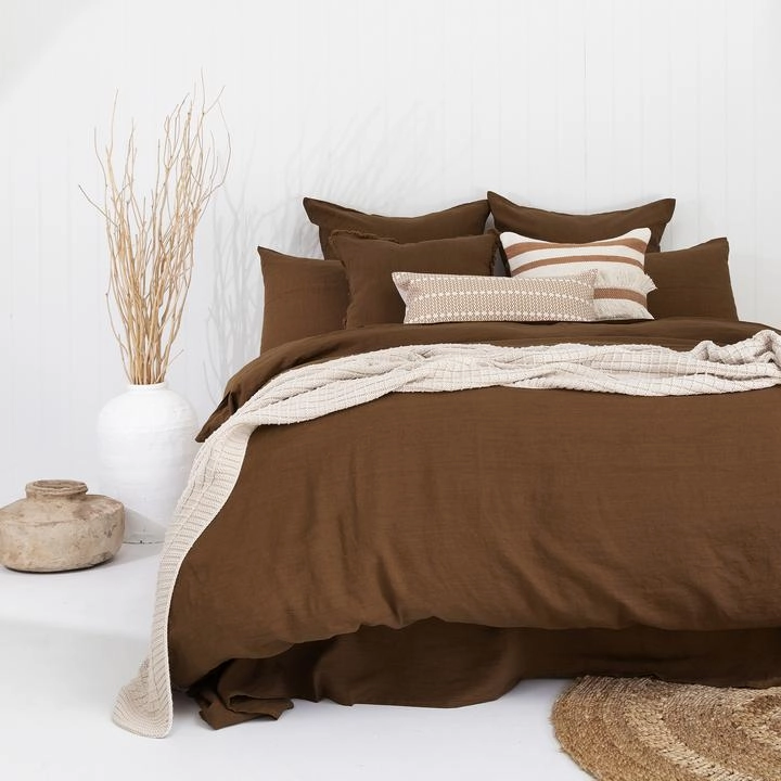 French Linen Quilt Cover Set by Bambury - Hazel