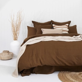 French Linen Quilt Cover Set by Bambury - Hazel