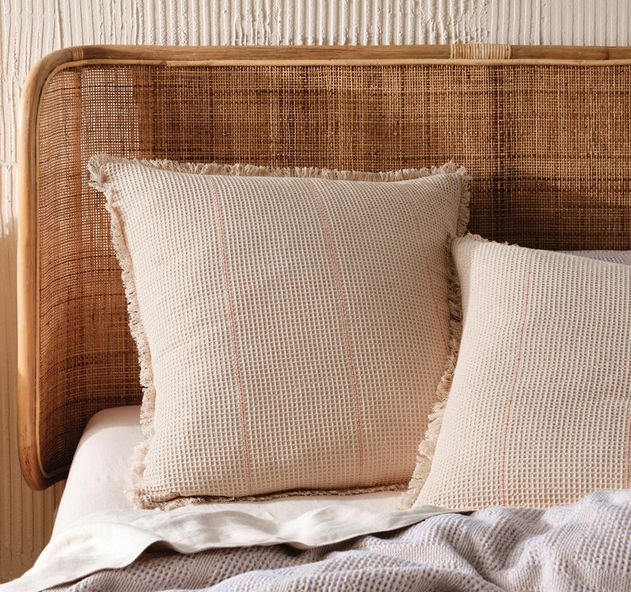Galicia Quilt Cover Set Range Blue and Sand