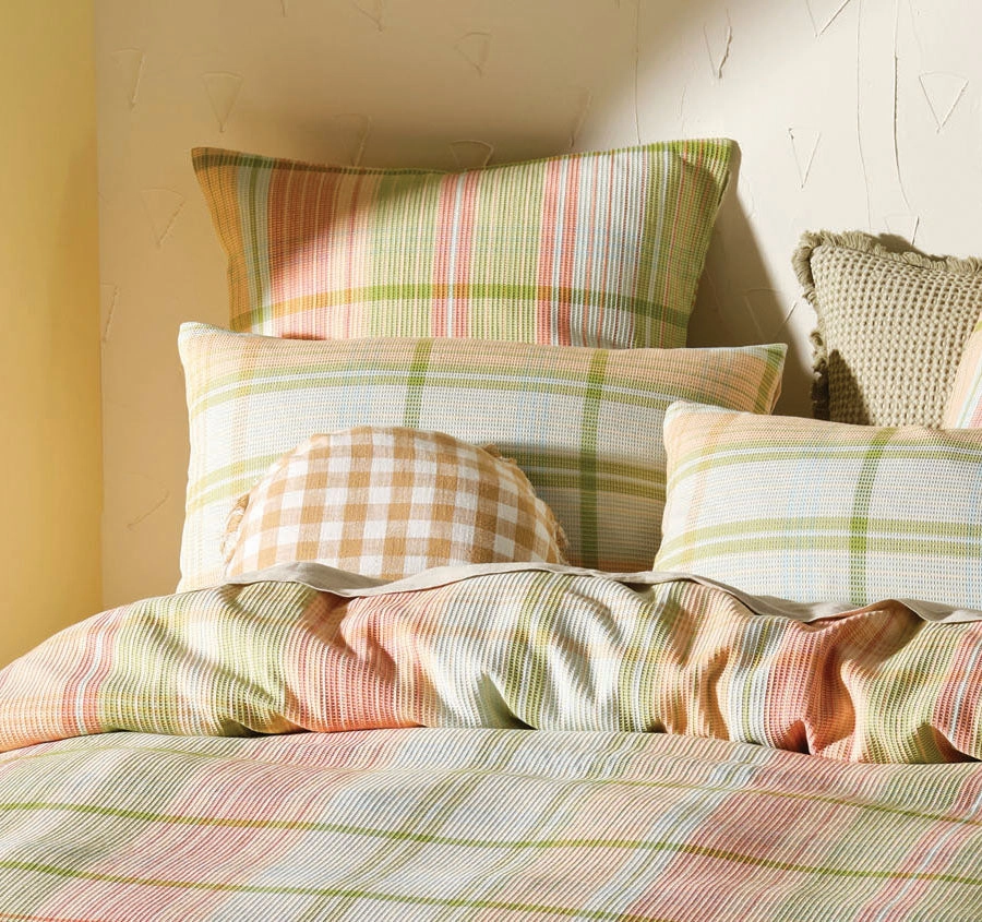 Geena Quilt Cover Set Range Green Apple